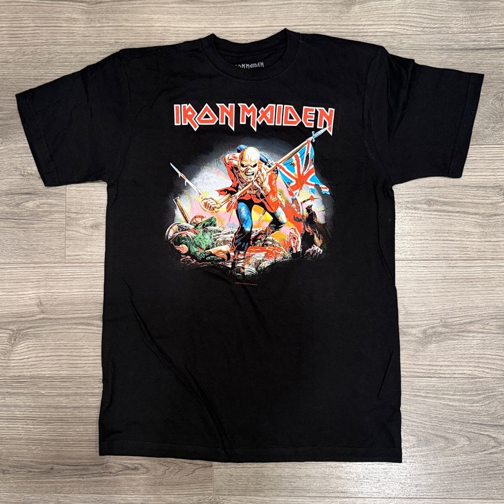 Iron Maiden The Trooper Album Cover Band Tee Men’s Size Medium